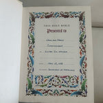 Vintage Fireside Family Edition Catholic Bible Signed Hardcover Holy Bible VG