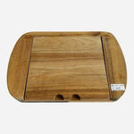 Wooden Slate Cheese Board Set with Cheese Knives My Favorite Love Story Is Ours