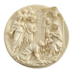 Studio Dante Di Volteradici Adoration Magi Alabaster Plate 8.5" 1st Edition NIB