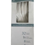 Sensations White Heavyweight Plastic Cutlery Set 32 Pieces New