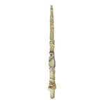 Handmade Textured Taper Candle Ivory Silver Glitter Accent Vintage 17" Unique