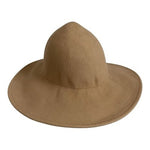 Camel Tan Wool Felt Wide Brim Pointed Crown Hat 100% Wool Peru Women Sz M/L NWOT