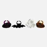 Halloween Rings Set of 4 Kids Ghost Bat Pumpkin Costume Jewelry EXC