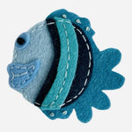 Felt Tropical Fish Applique Patch Blue Ocean Craft New 1 Pc Handmade