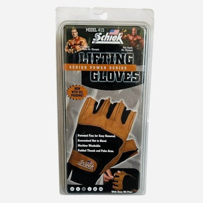 Schiek Power Series Model 415 Lifting Gloves Gel Padding Medium NIB