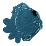 Felt Tropical Fish Applique Patch Blue Ocean Craft New 1 Pc Handmade