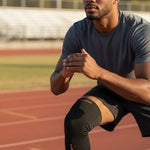 Incrediwear Black Compression Knee Sleeve Pain Relief Sz M LS903 Carbon Infused