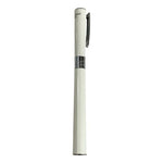 Monteverde Aldo Domani Libra Luxury White Ballpoint Pen Chrome Trim Very Good