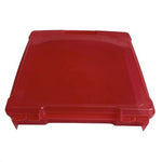 IRIS Retro Red Plastic Flip Top Storage Lunch Box Scrapbook Organizer 14.5 Good+