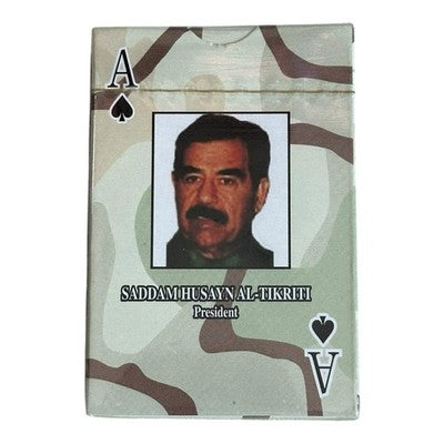 Saddam Hussein Al-Tikriti President Playing Cards Rare Taiwan New Sealed