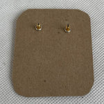 Gold Plated Anchor Charm Earrings Nautical Theme Vintage 0.75”x0.75” NWOT