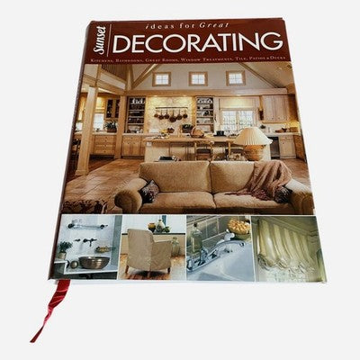 Sunset Ideas for Great Decorating Hardcover Book 2003 Home Interior Design VG