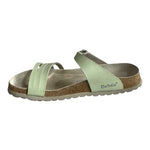 Betula Birkenstock Light Green Leather Slide Sandals Narrow Women Size 11 Good+