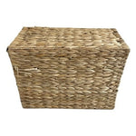 Large Tan Wicker Storage Basket Crate with Handles Home Organizer 15"x11.5"x7.5”