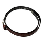 Peruzzi Florence Italy Cognac Brown Genuine Leather Basket Weave Belt 95/110 New