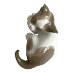 Vintage Lladró Surprised Cat Porcelain Figurine #5114 5"x3.5" Retired Excellent