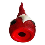 Santa Gnome Ceramic Statue Christmas Decor Figurine Holiday Collectible 12.5”