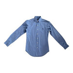 Polo Ralph Lauren Men's XS Blue Slim Fit Stretch Oxford Button Down Shirt VG