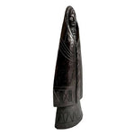 13" Unique African Hand-Carved Ebony Black Wood Madonna Statue Artisan Art