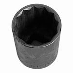Craftsman 1" Shallow Socket 1/2" Drive 12-Point Black Oxide USA Made Vintage G