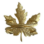 Gold Tone Metal Maple Leaf Napkin Rings Set of 10 Fall Autumn Table Decor EXC