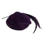 Vintage The Emporium Purple Wool Felt Feather Turban Hat Women’s Dress Hat VG