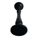 Black Ceramic Pillar Candle Holder Turned Column Design 12in VG Elegant