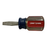 Vintage Craftsman 4151 K WF Stubby 1/4" Flathead Screwdriver Made in USA 3.5" VG