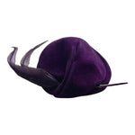 Vintage The Emporium Purple Wool Felt Feather Turban Hat Women’s Dress Hat VG
