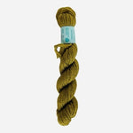 Vintage Bucilla Persian Virgin Wool Yarn Skein Mustard Green #21 40 Yds NWT