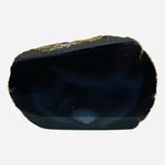 Natural Black Agate Freeform Polished Crystal Specimen Made in Brazil 3.5x1x2"