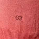 ESCADA Sport Womens Coral Pink Sleeveless Ribbed Knit Tank Top Sweater Size L VG