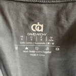 David Archy Cotton Men's Long Button-Down Pants Sleepwear Pajama Set Gray Sz S