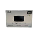 D-Link DGS-1005G 5-Port Gigabit Ethernet Network Switch Desktop Unmanaged Used