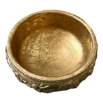 Vintage Gold Cherubs Bowl Large Ceramic Pottery Art Hand Painted 1996 Korea G