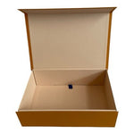 Authentic Louis Vuitton Orange Black Logo Gift Box Decorative Box 11"x7"x3"