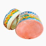 Mexican Pottery Jewelry Box Hand Painted Floral Trinket Vanity Folk Art Covered