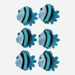 Felt Tropical Fish Applique Patch Blue Ocean Craft New 1 Pc Handmade