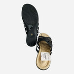 East 5th Irene Women's Black Strappy Memory Foam Slide Sandal Size 9.5 M NIB