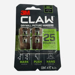 3M CLAW 25 lb Drywall Picture Hangers with Spot Markers NIP
