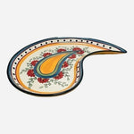 Vintage Pier 1 Alexandria Ceramic Serving Platter 16.5" Floral Hand Painted Tray