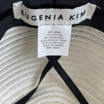 Eugenia Kim Cassidy Satin Trim Fedora Sun Hat Hemp Blend White Womens One Size