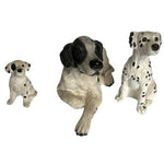 Dog Mate Pop Dog, Momma Dog & Puppy Figurine Dog Statue Dalmatian Dogs Sculpture