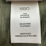 Dolan Anthropologie Left Coast Green Ribbed Tank Top L Moss Sleeveless NWT