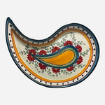 Vintage Pier 1 Alexandria Ceramic Serving Platter 16.5" Floral Hand Painted Tray