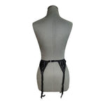Jezebel Black Lace Garter Belt Suspender Vintage Style L New Without Tag
