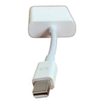 White Mini DisplayPort to VGA Adapter Very Good Condition