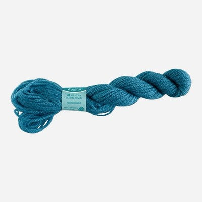 Vintage Bucilla Persian Virgin Wool Yarn Skein Turquoise Blue 40 Yds NWT