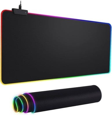 RGB LED Large Gaming Mouse Pad Light Up Mat Desk Pad Gamers
