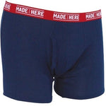 MADE HERE All American Navy Red Viscose Rayon Spandex Boxer Brief Mens Sz S New